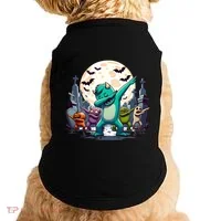 Dabbing Monsters Dance Halloween Gift Doggie Tank thumb 0