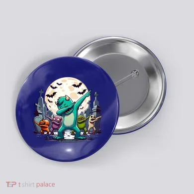Dabbing Monsters Dance Halloween Gift Button