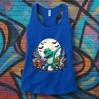 Dabbing Monsters Dance Halloween Gift Women's Tank Top thumb 3