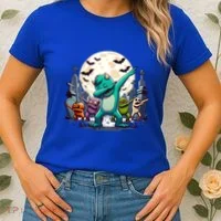 Dabbing Monsters Dance Halloween Gift Women's T-Shirt thumb 2