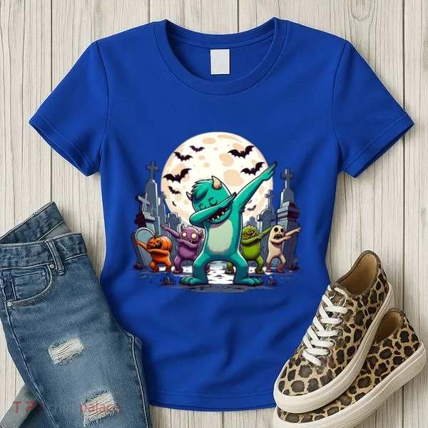 Dabbing Monsters Dance Halloween Gift Women's T-Shirt