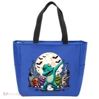 Dabbing Monsters Dance Halloween Gift Tote Bag thumb 0