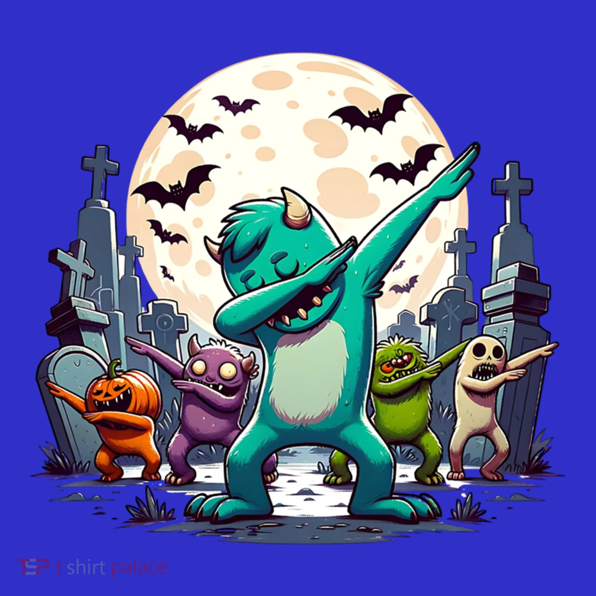 Dabbing Monsters Dance Halloween Gift Tote Bag