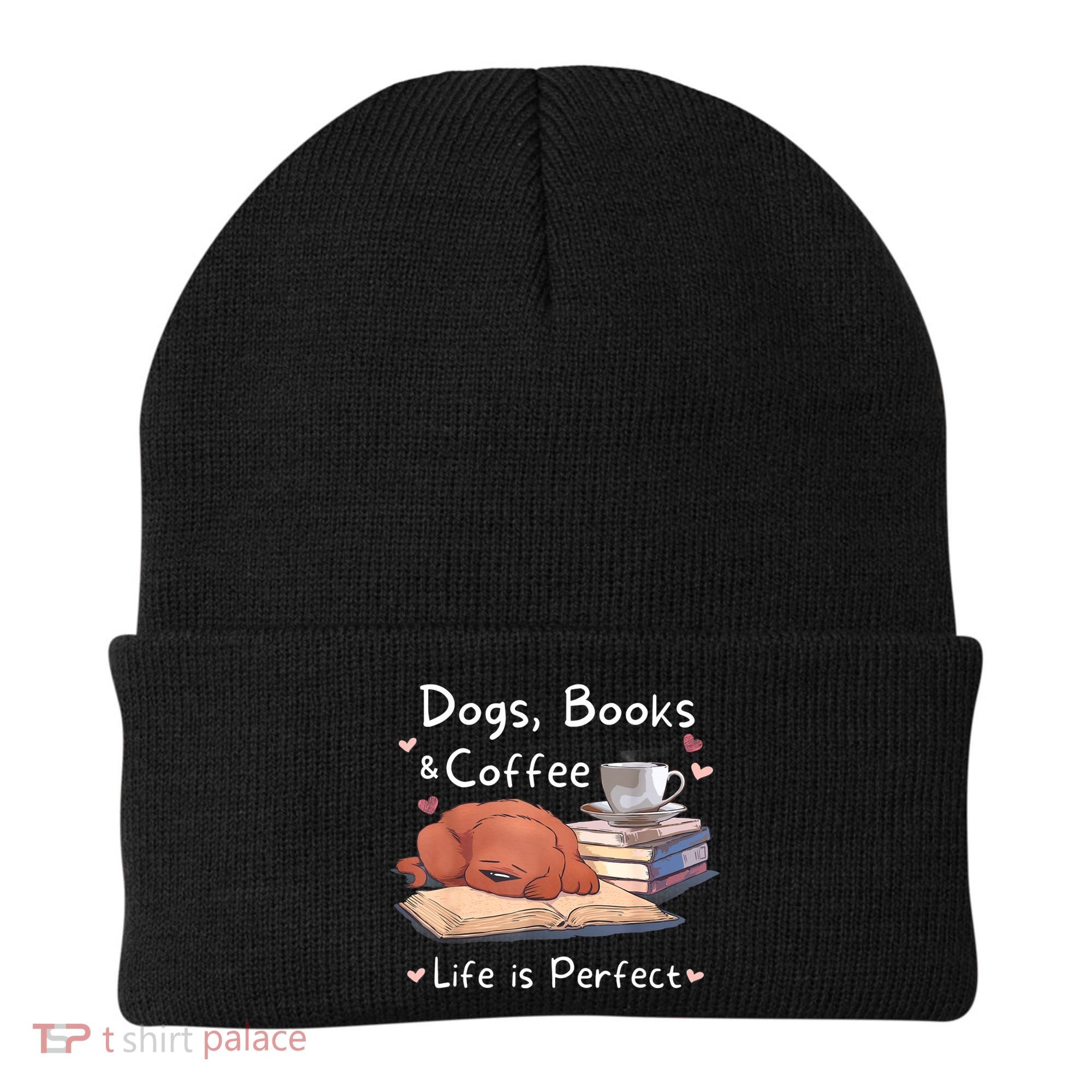 Dog Mom Dad Dogs Books Coffee Beanie