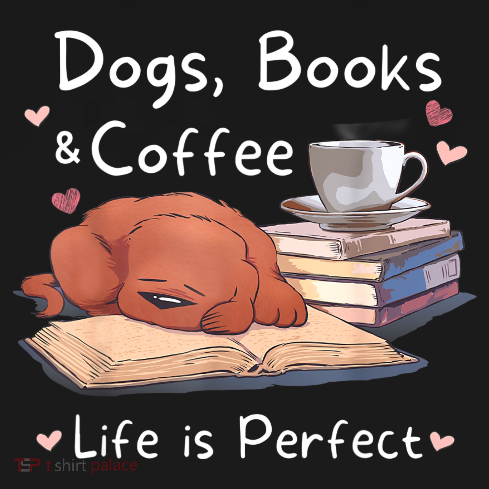 Dog Mom Dad Dogs Books Coffee Ornament