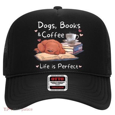 Dog Mom Dad Dogs Books Coffee Hat