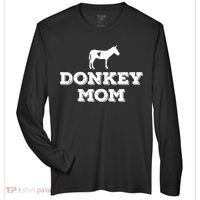Donkey Mom Donkey Gifts For Donkey Lovers Donkey Outfit Zone Performance Long-Sleeve T-Shirt thumb 0