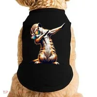 Dabbing Meerkat Dancing Dab Surikate Doggie Tank thumb 0