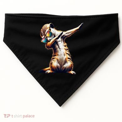 Dabbing Meerkat Dancing Dab Surikate USA-Made Doggie Bandana