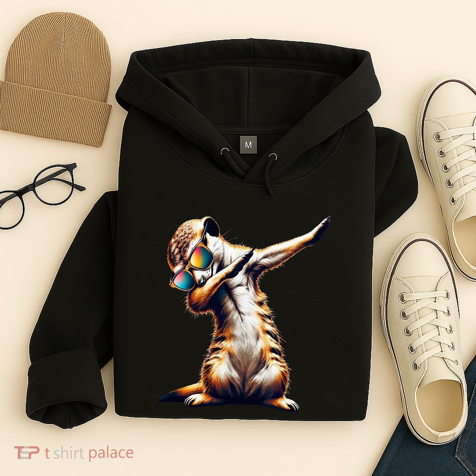 Dabbing Meerkat Dancing Dab Surikate Hoodie