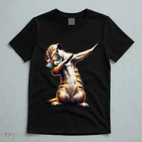 Dabbing Meerkat Dancing Dab Surikate T-Shirt thumb 5