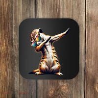 Dabbing Meerkat Dancing Dab Surikate Coaster thumb 0