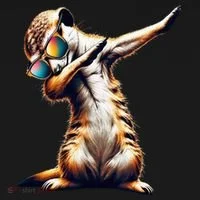 Dabbing Meerkat Dancing Dab Surikate Toddler Hoodie thumb 2