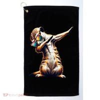 Dabbing Meerkat Dancing Dab Surikate Golf Towel thumb 0