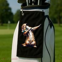 Dabbing Meerkat Dancing Dab Surikate Golf Towel thumb 2