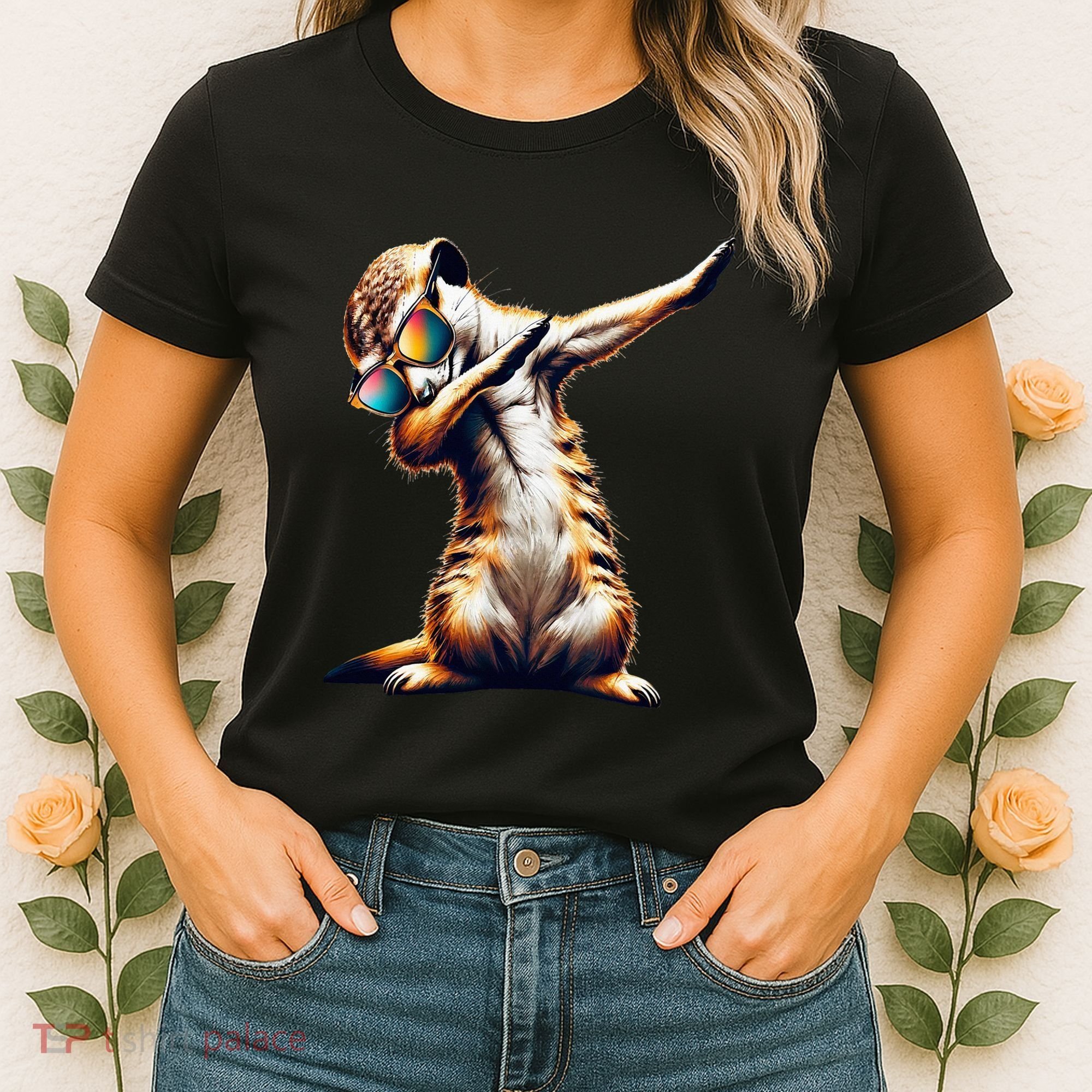 Dabbing Meerkat Dancing Dab Surikate Women's T-Shirt