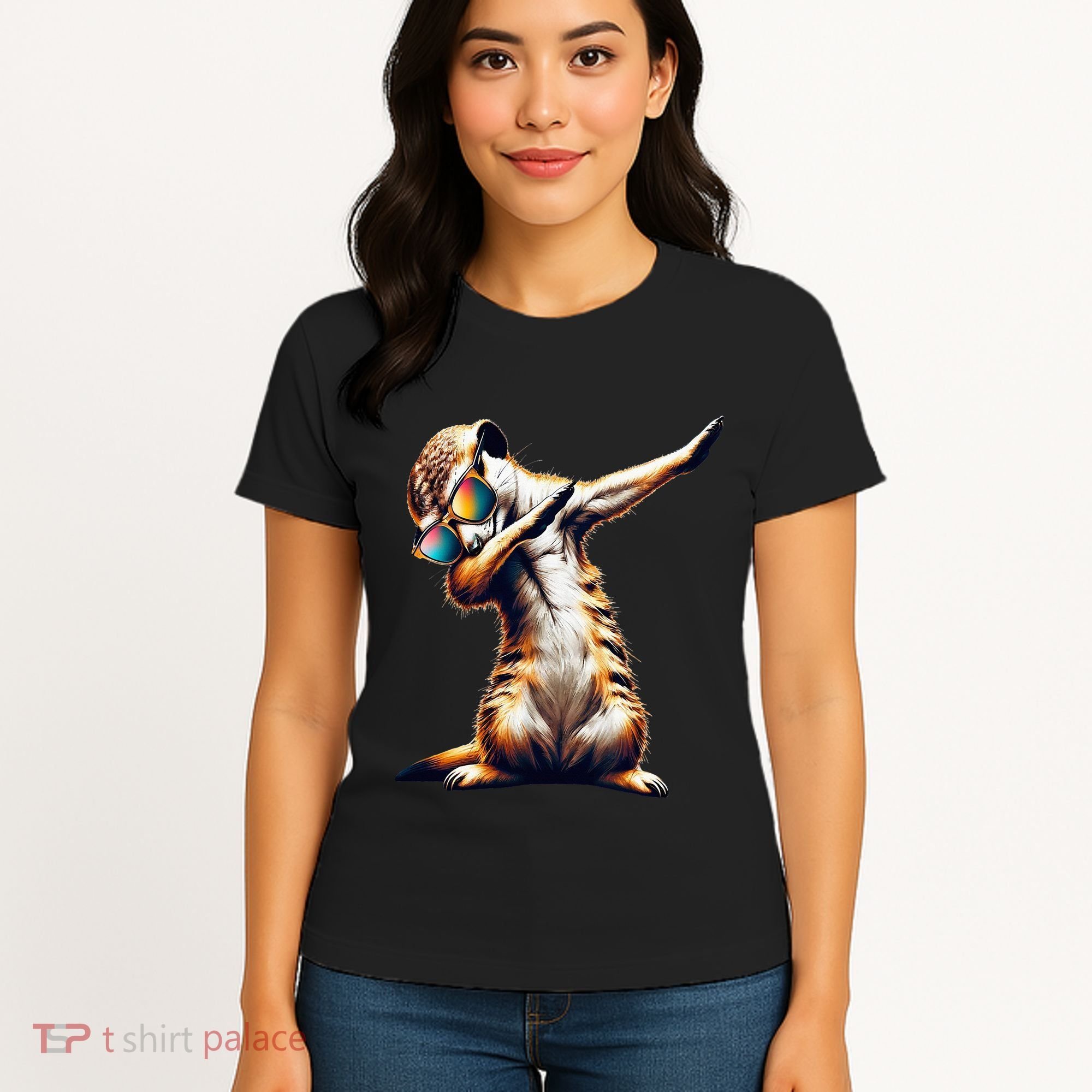Dabbing Meerkat Dancing Dab Surikate Women's T-Shirt