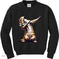 Dabbing Meerkat Dancing Dab Surikate Kids Sweatshirt thumb 0