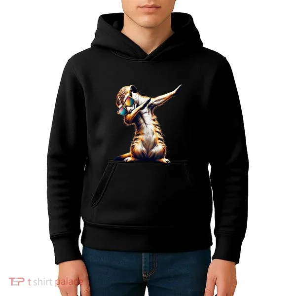 Dabbing Meerkat Dancing Dab Surikate Kids Hoodie