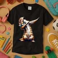 Dabbing Meerkat Dancing Dab Surikate Kids T-Shirt thumb 3