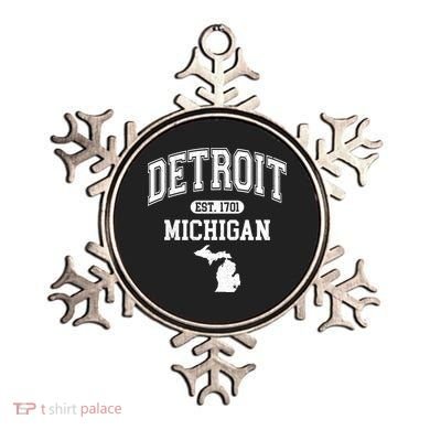 Detroit Michigan Est. 1701 Varsity Ornament