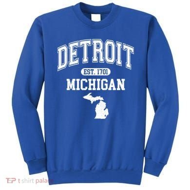 Detroit Michigan Est. 1701 Varsity Sweatshirt