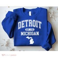 Detroit Michigan Est. 1701 Varsity Sweatshirt thumb 2