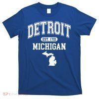 Detroit Michigan Est. 1701 Varsity T-Shirt thumb 0