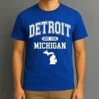 Detroit Michigan Est. 1701 Varsity T-Shirt thumb 3