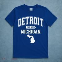 Detroit Michigan Est. 1701 Varsity T-Shirt thumb 5