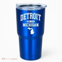 Detroit Michigan Est. 1701 Varsity Tumbler thumb 0
