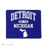 Detroit Michigan Est. 1701 Varsity Mousepad thumb 0