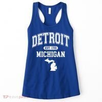 Detroit Michigan Est. 1701 Varsity Women's Tank Top thumb 0