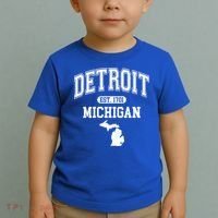 Detroit Michigan Est. 1701 Varsity Toddler T-Shirt thumb 2