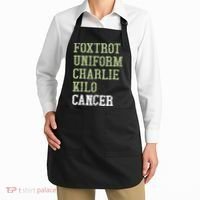 Dave Mustaine Foxtrot Uniform Charlie Kilo Cancer Apron thumb 2