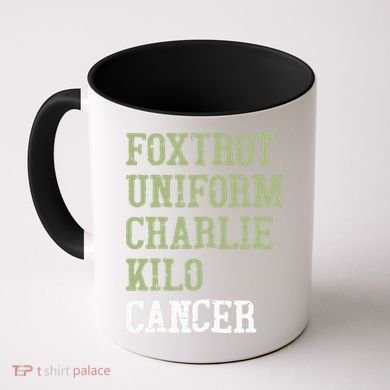Dave Mustaine Foxtrot Uniform Charlie Kilo Cancer Coffee Mug