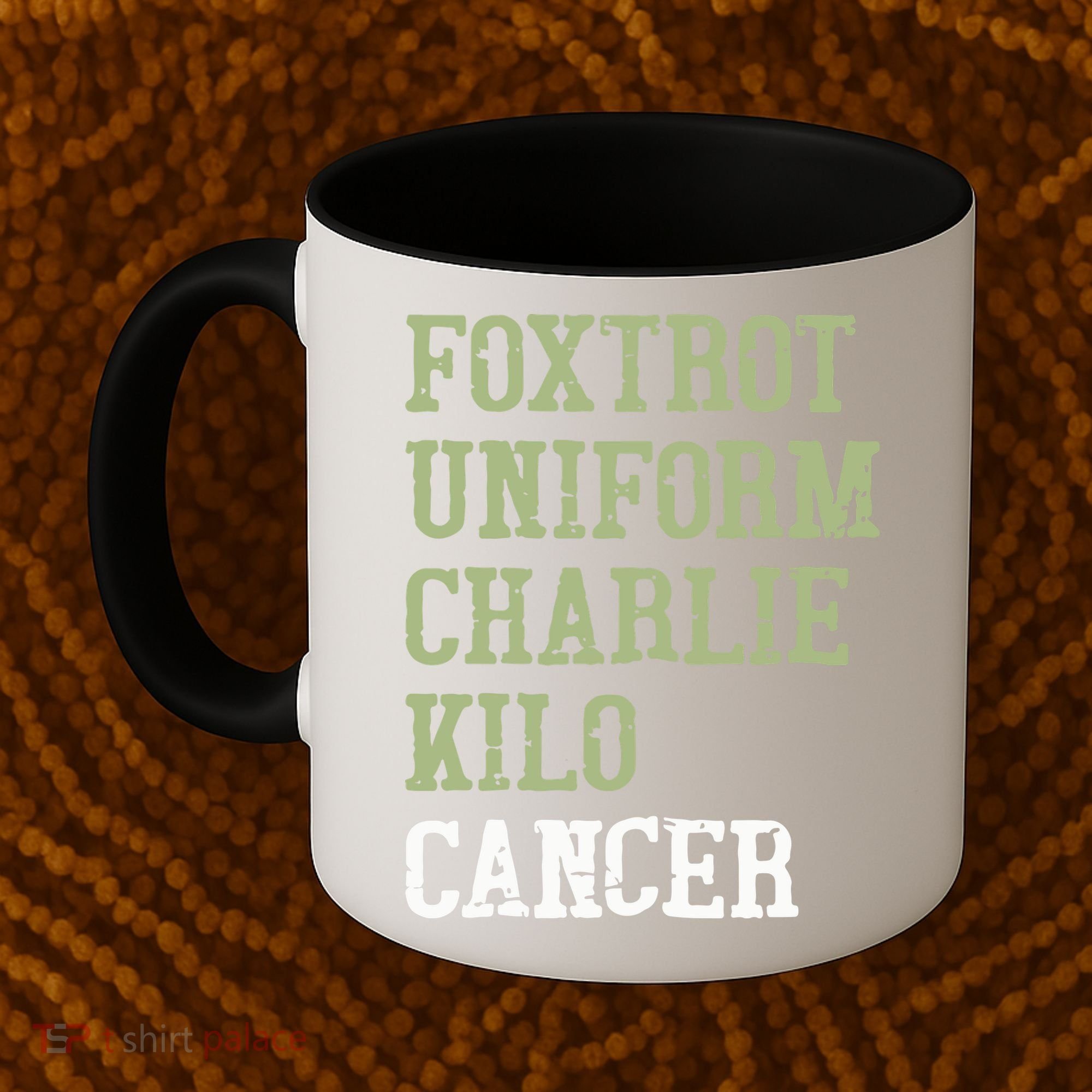 Dave Mustaine Foxtrot Uniform Charlie Kilo Cancer Coffee Mug