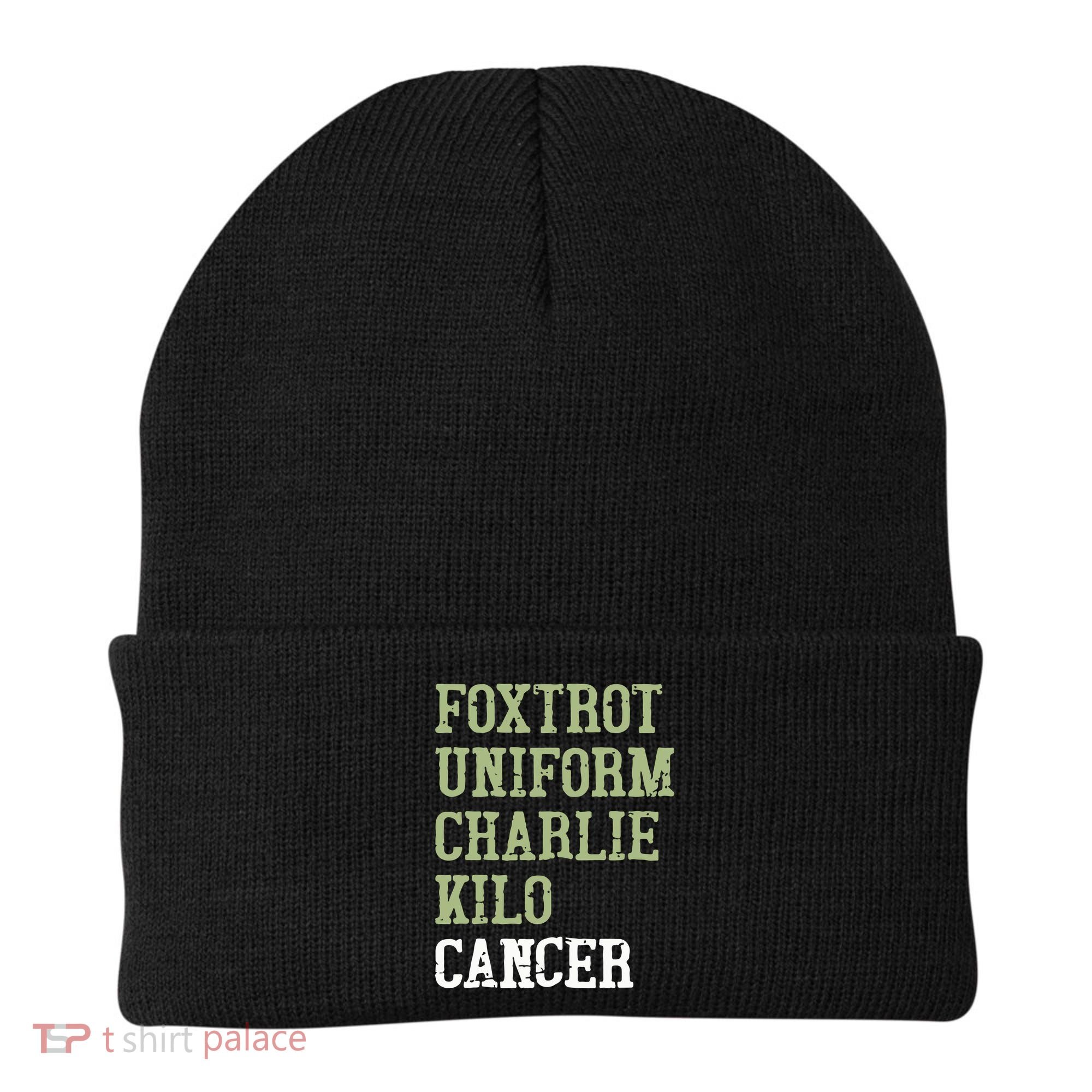 Dave Mustaine Foxtrot Uniform Charlie Kilo Cancer Beanie