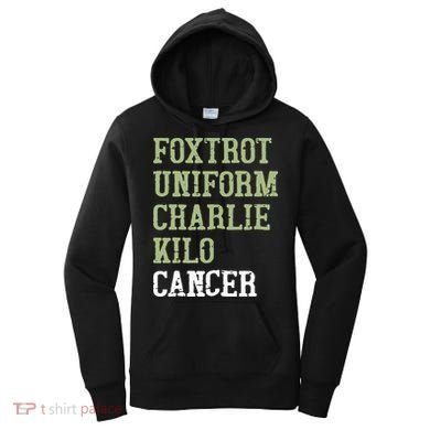 Dave Mustaine Foxtrot Uniform Charlie Kilo Cancer Women's Hoodie