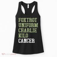 Dave Mustaine Foxtrot Uniform Charlie Kilo Cancer Women's Tank Top thumb 0