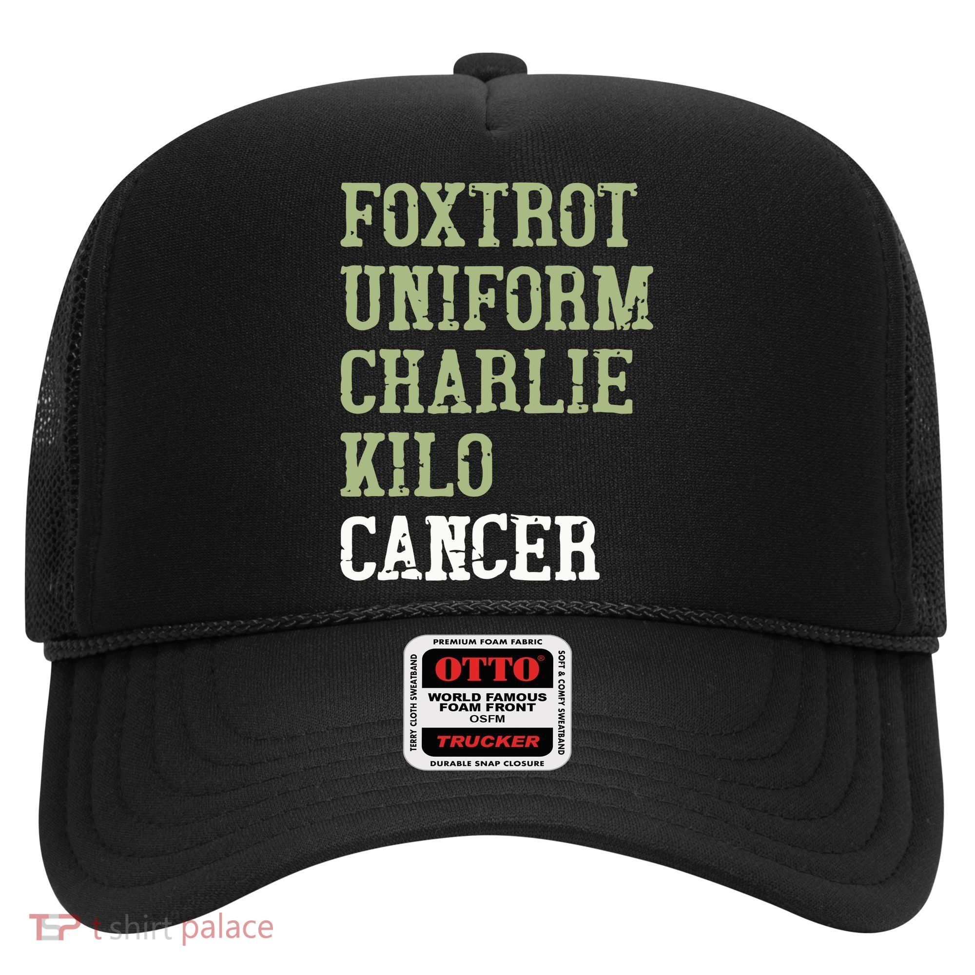 Dave Mustaine Foxtrot Uniform Charlie Kilo Cancer Hat