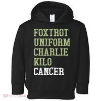 Dave Mustaine Foxtrot Uniform Charlie Kilo Cancer Toddler Hoodie thumb 0