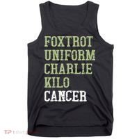 Dave Mustaine Foxtrot Uniform Charlie Kilo Cancer Tank Top thumb 0
