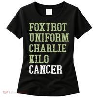 Dave Mustaine Foxtrot Uniform Charlie Kilo Cancer Women's T-Shirt thumb 0