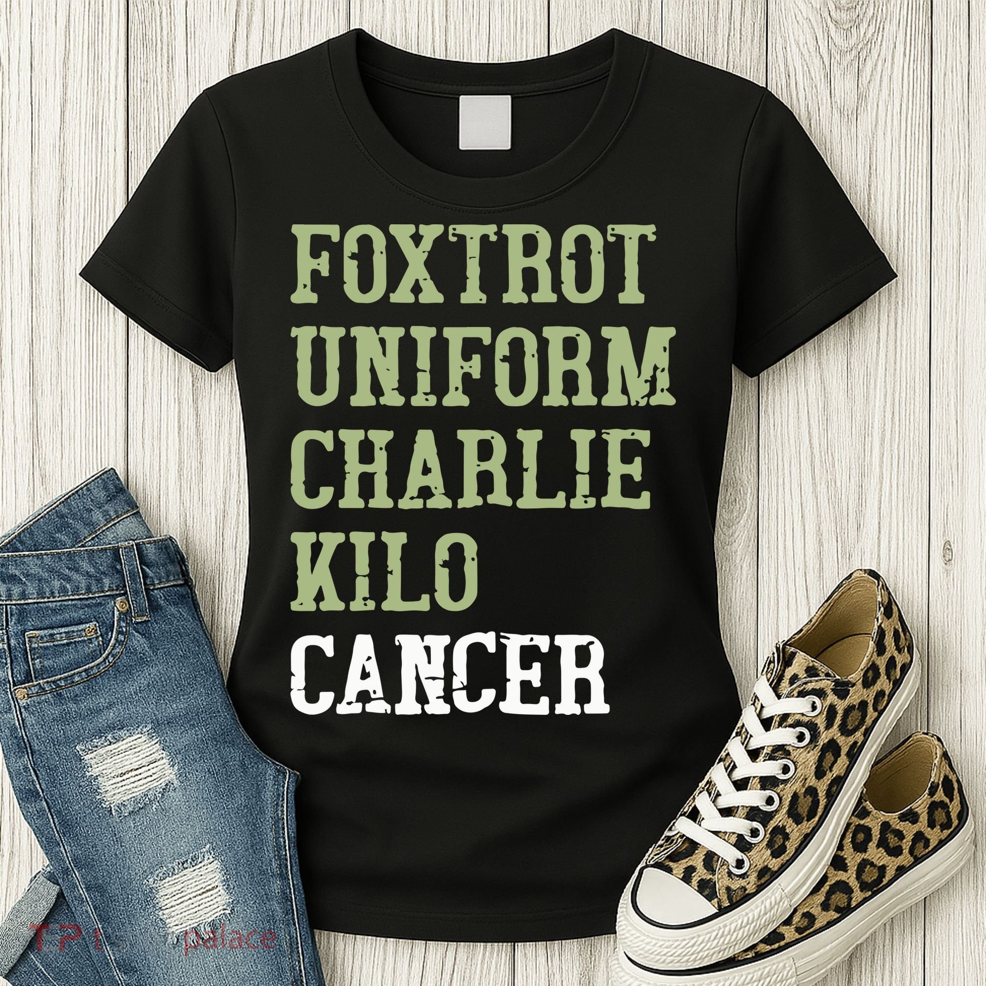 Dave Mustaine Foxtrot Uniform Charlie Kilo Cancer Women's T-Shirt