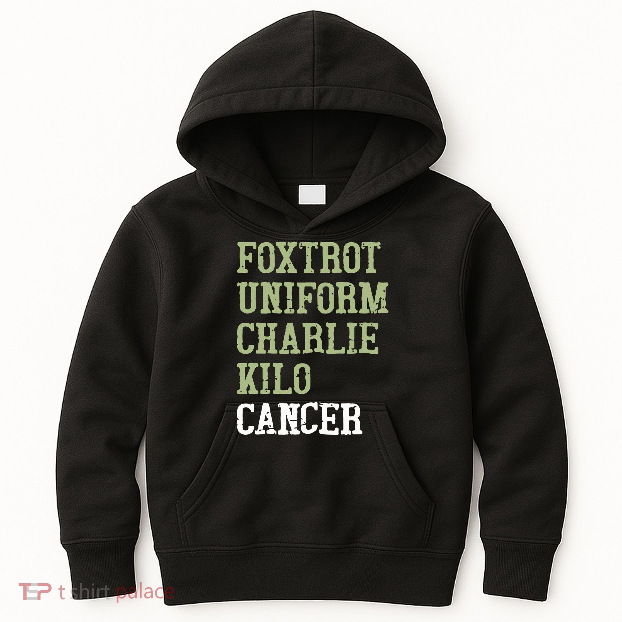 Dave Mustaine Foxtrot Uniform Charlie Kilo Cancer Kids Hoodie