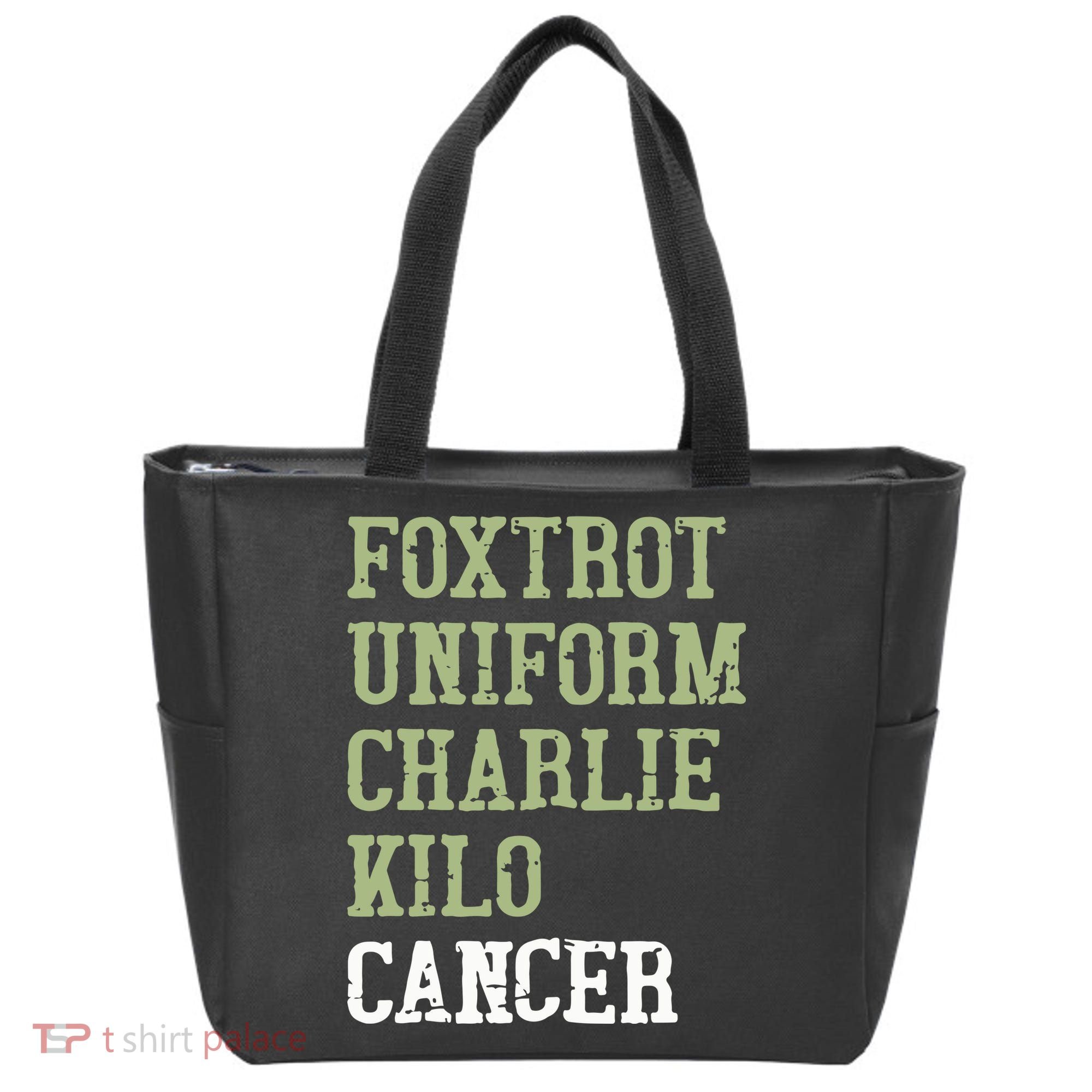 Dave Mustaine Foxtrot Uniform Charlie Kilo Cancer Tote Bag