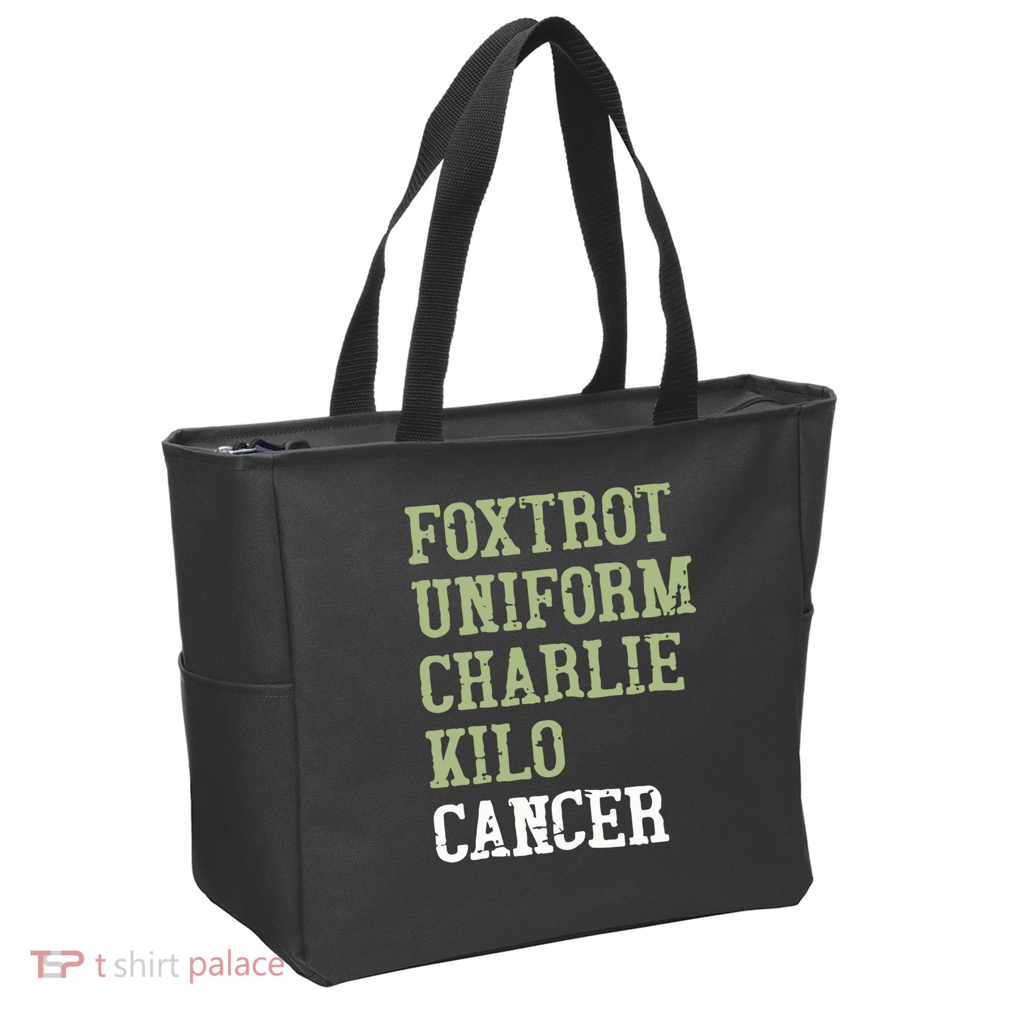 Dave Mustaine Foxtrot Uniform Charlie Kilo Cancer Tote Bag
