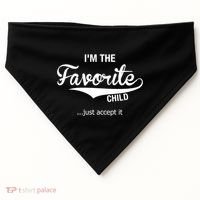 Dads Moms Favorite Funny Sibling Funny Gift Brother Sister Great Gift USA-Made Doggie Bandana thumb 0