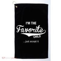 Dads Moms Favorite Funny Sibling Funny Gift Brother Sister Great Gift Golf Towel thumb 0
